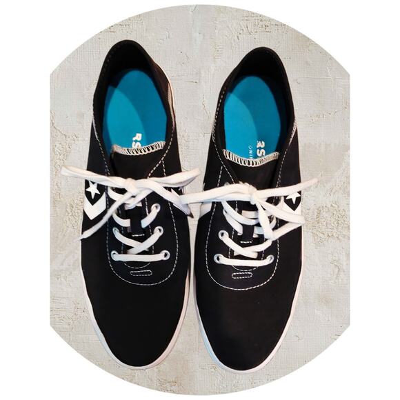 Converse Costa Collapsible Heel Low Ox Black & White Women's Size 9.5 - Picture 3 of 7